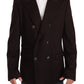 Eleganter Bordeaux Taormina Kaschmir Blazer