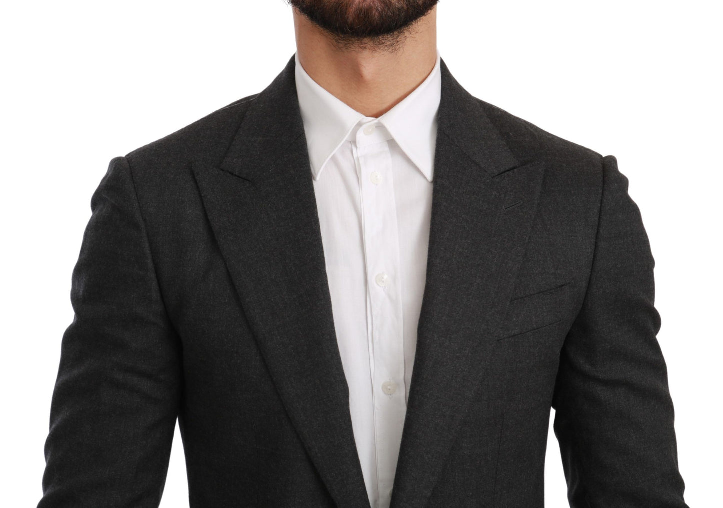 Elegante blazer formale slim fit grigio