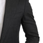 Elegant Gray Slim Fit Formal Blazer