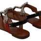 Elegant Strappy Sandals with Exotic Charm