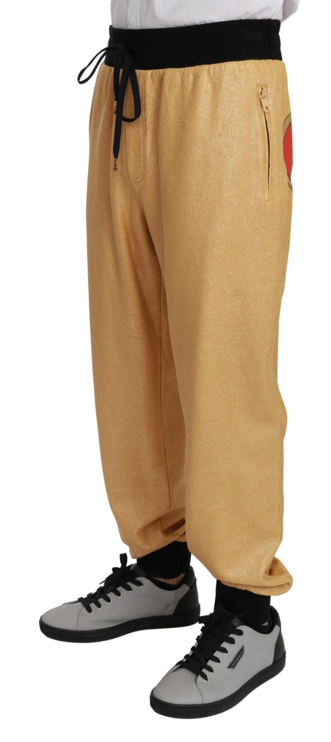 Elegante Jogginghose mit Goldmotiv