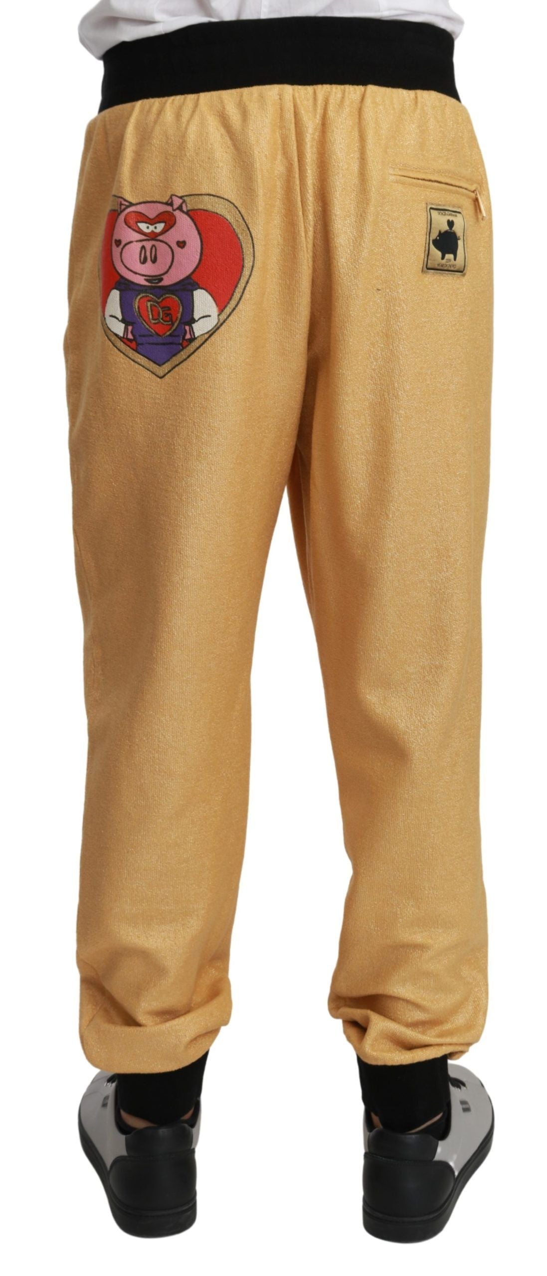 Elegante Jogginghose mit Goldmotiv