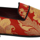 Rose Gold Brocade Loafers Slide Flats