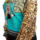 Schicker Pullover mit mehrfarbigem Paillettenmotiv