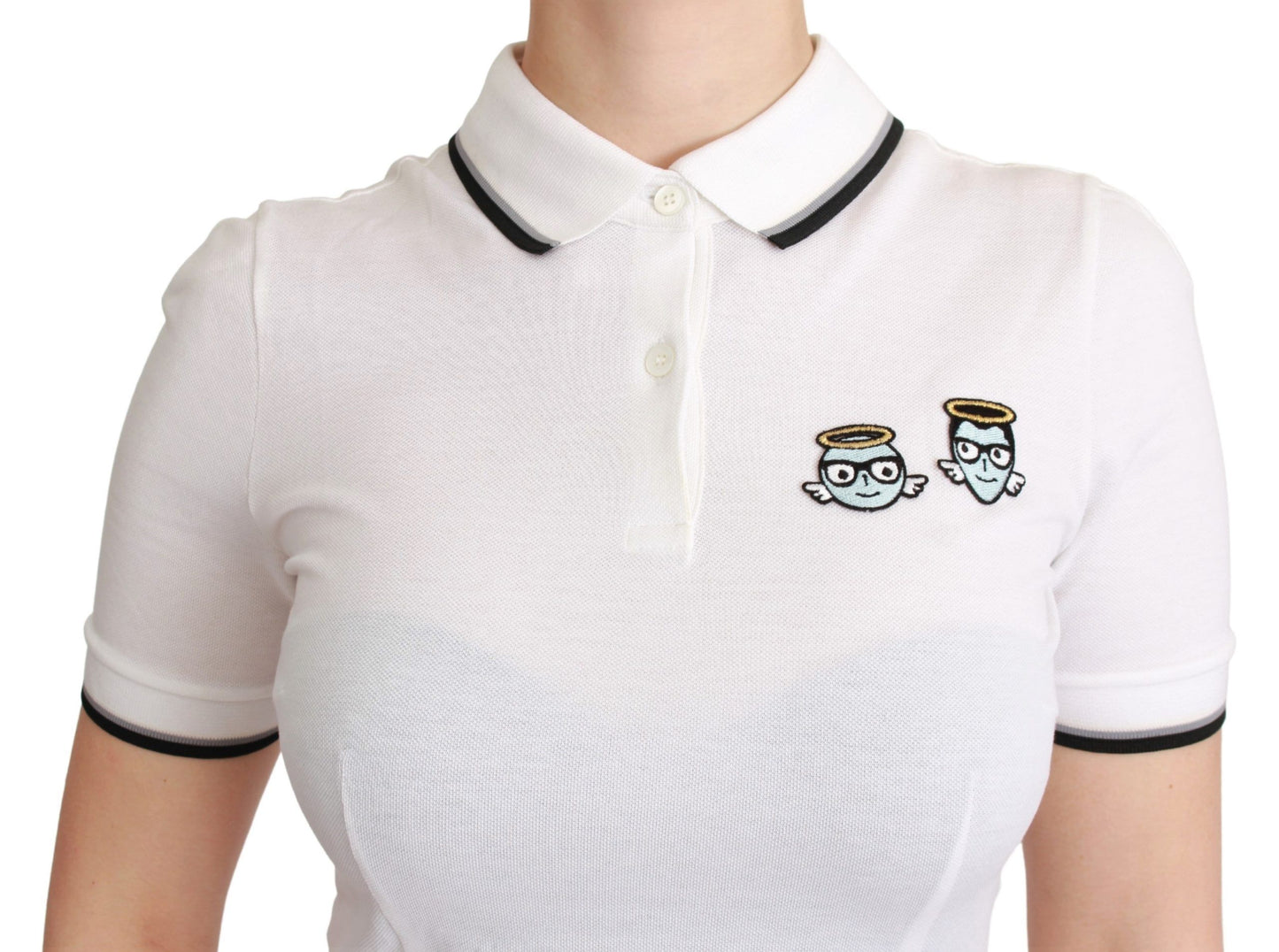 T-shirt ricamata Chic Polo Angel