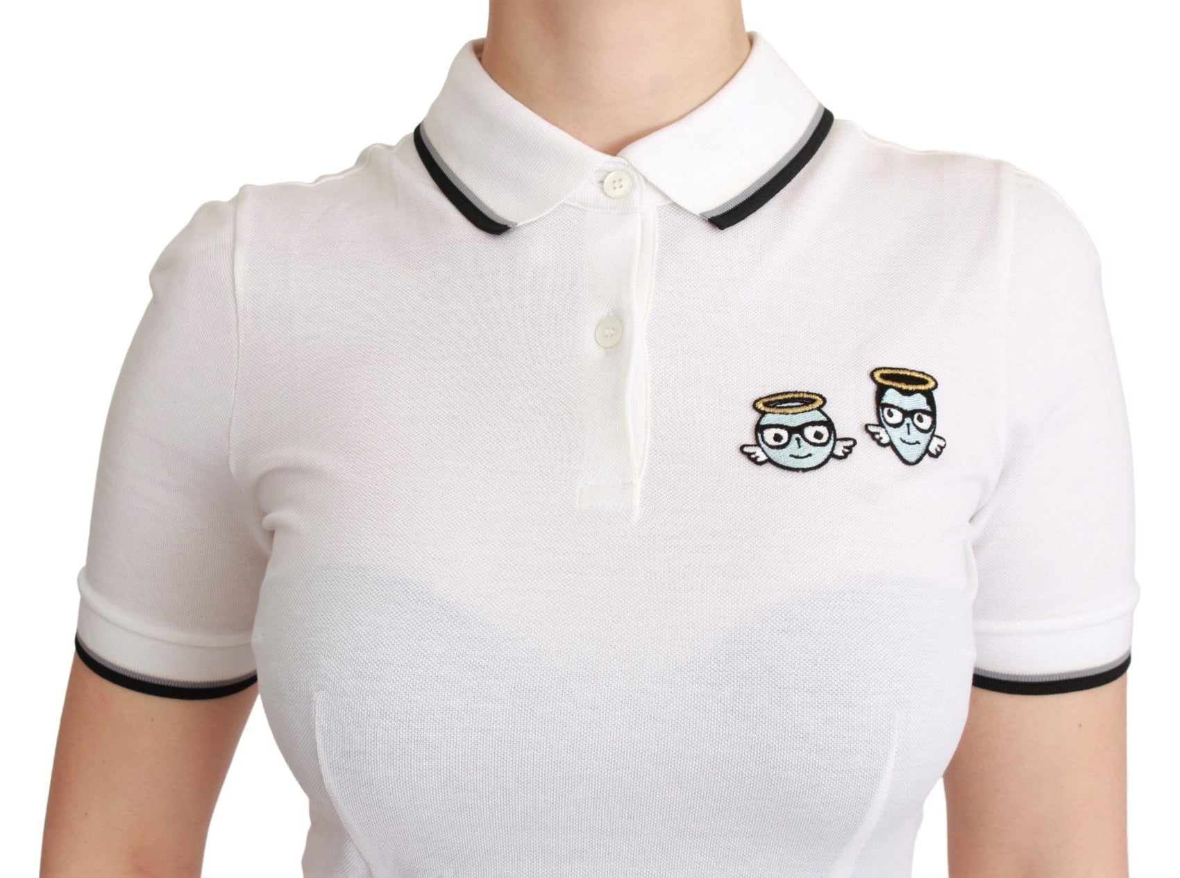 T-shirt ricamata Chic Polo Angel
