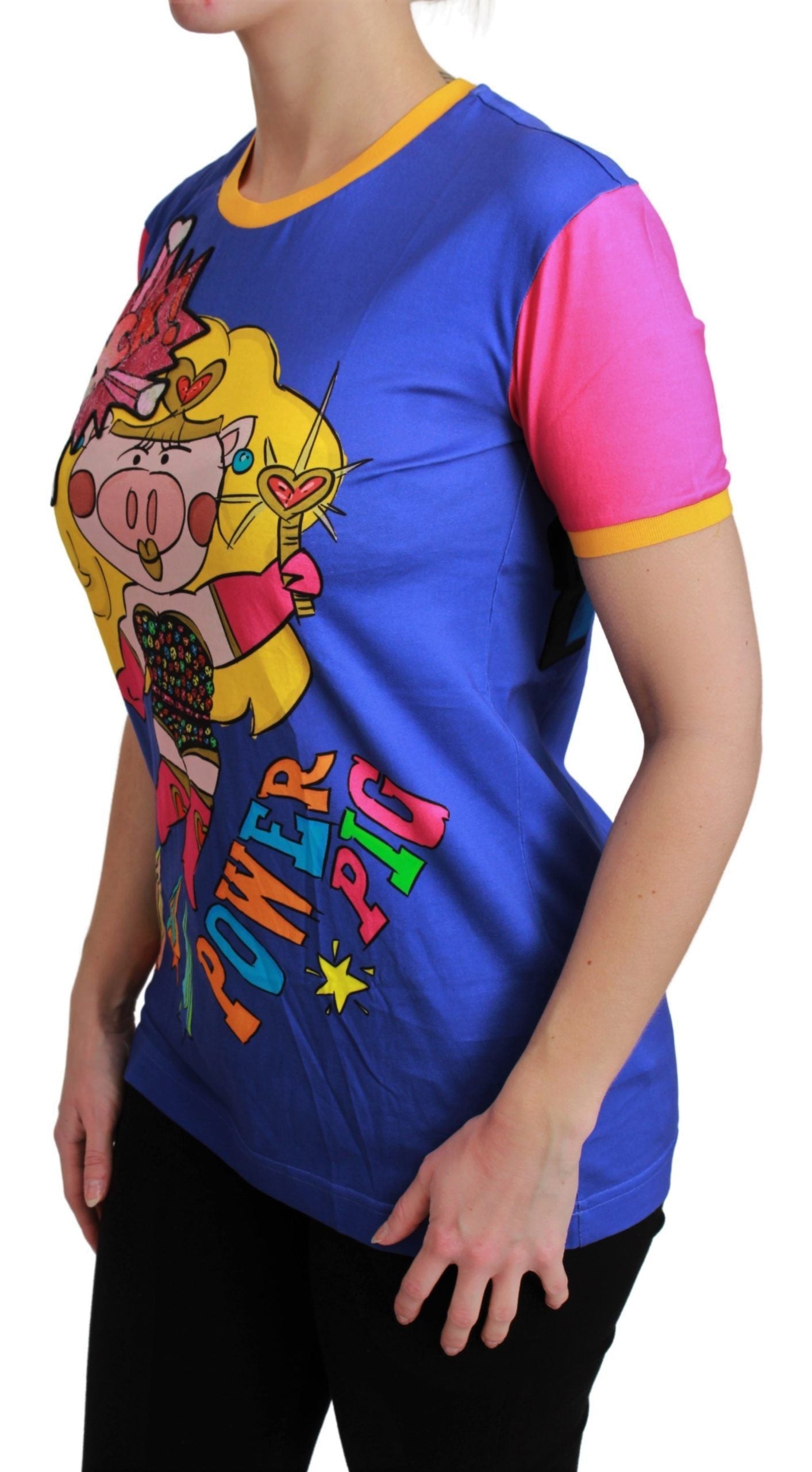 T-shirt girocollo in cotone chic con motivo Supergirl