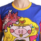 T-shirt girocollo in cotone chic con motivo Supergirl