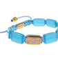 Elegante bracciale con opale blu e diamanti