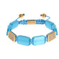 Elegante bracciale con opale blu e diamanti