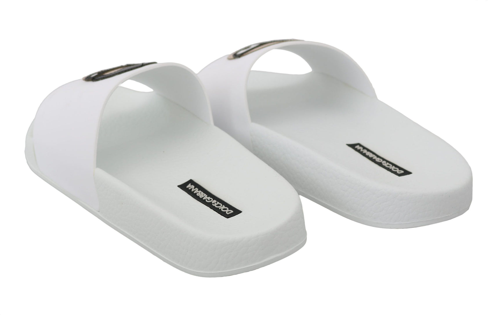 Schicke weiße Slide-Sandalen – Luxuriöse Sommerschuhe