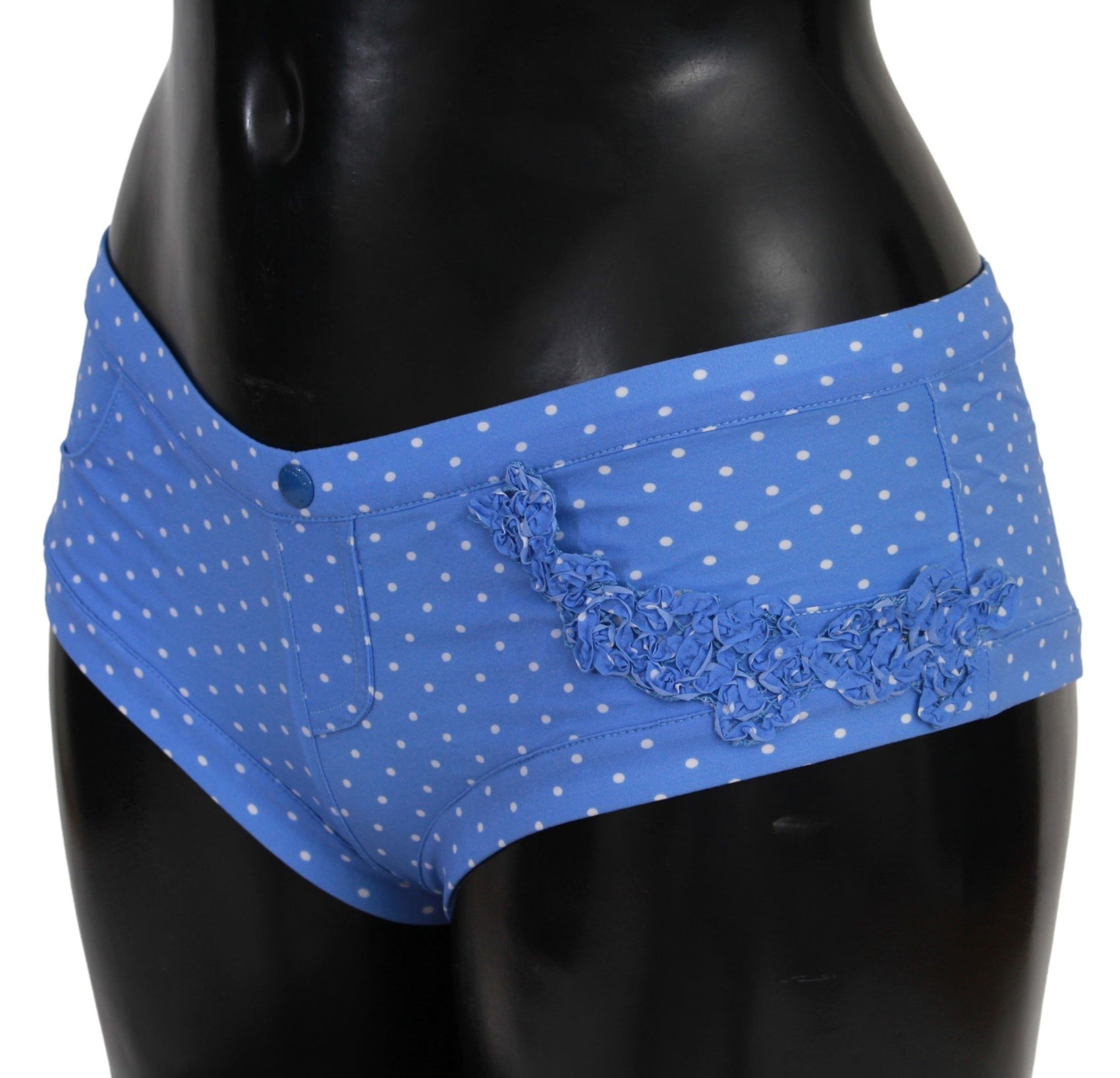 Bikini firmato chic a pois blu