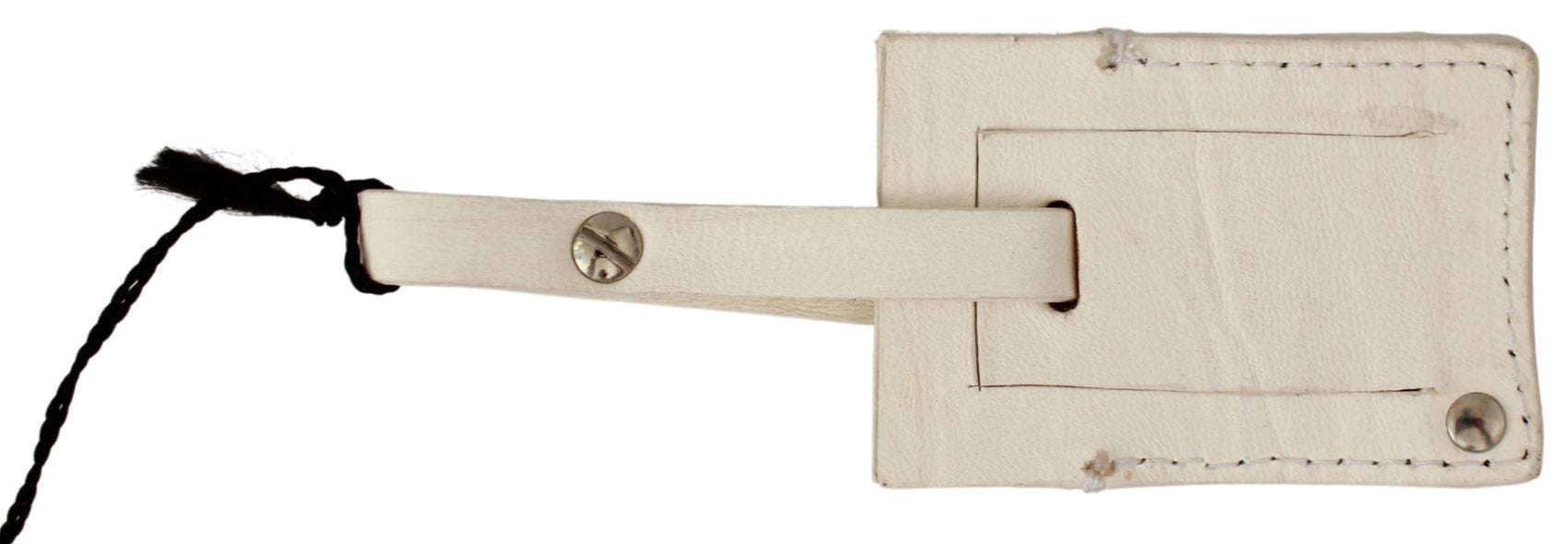 Elegante portachiavi in ​​pelle beige