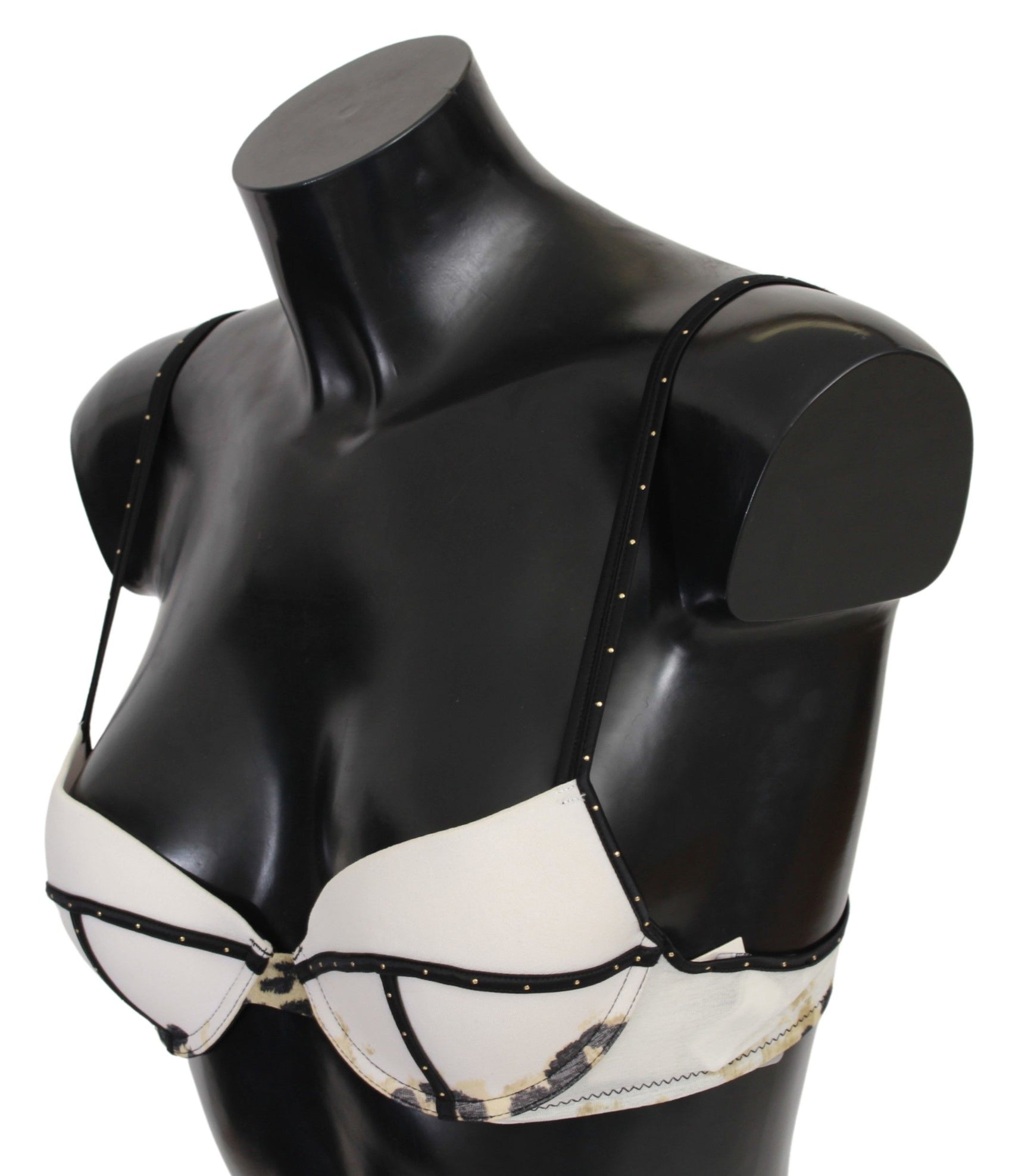 Eleganter weißer Push-Up-BH mit Logo-Details
