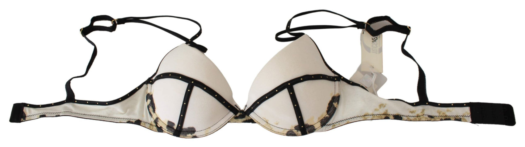 Eleganter weißer Push-Up-BH mit Logo-Details
