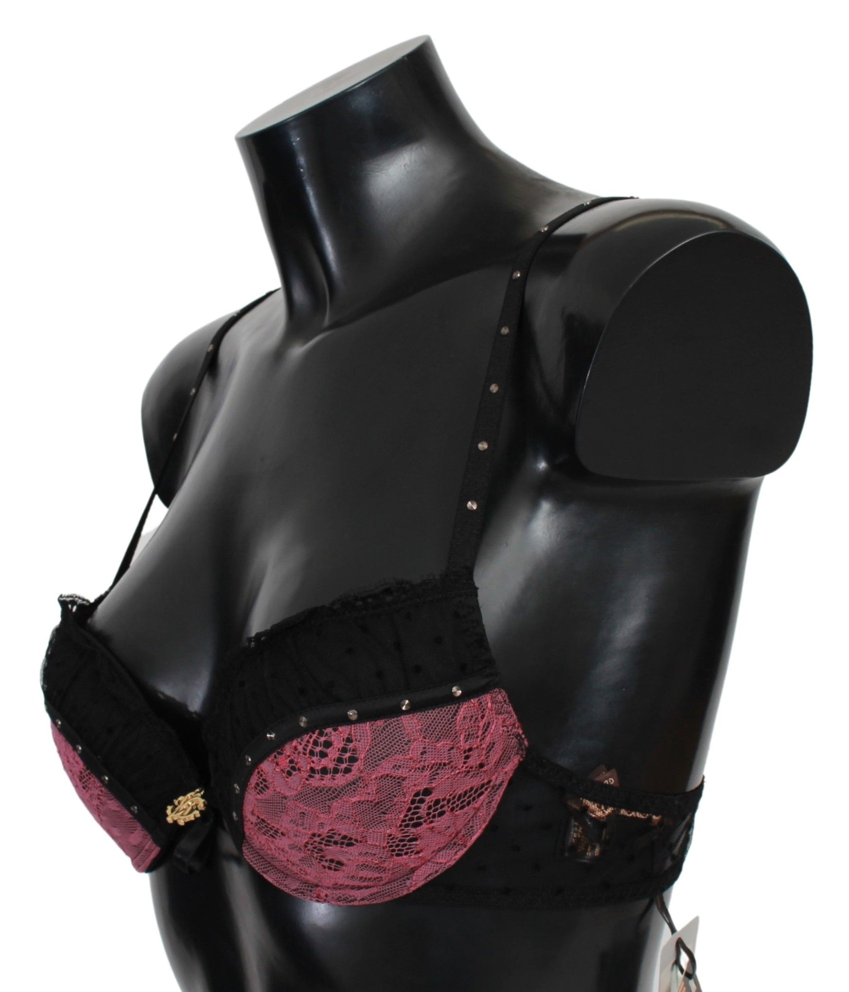 Eleganter Push-Up-BH aus schwarzer Spitze