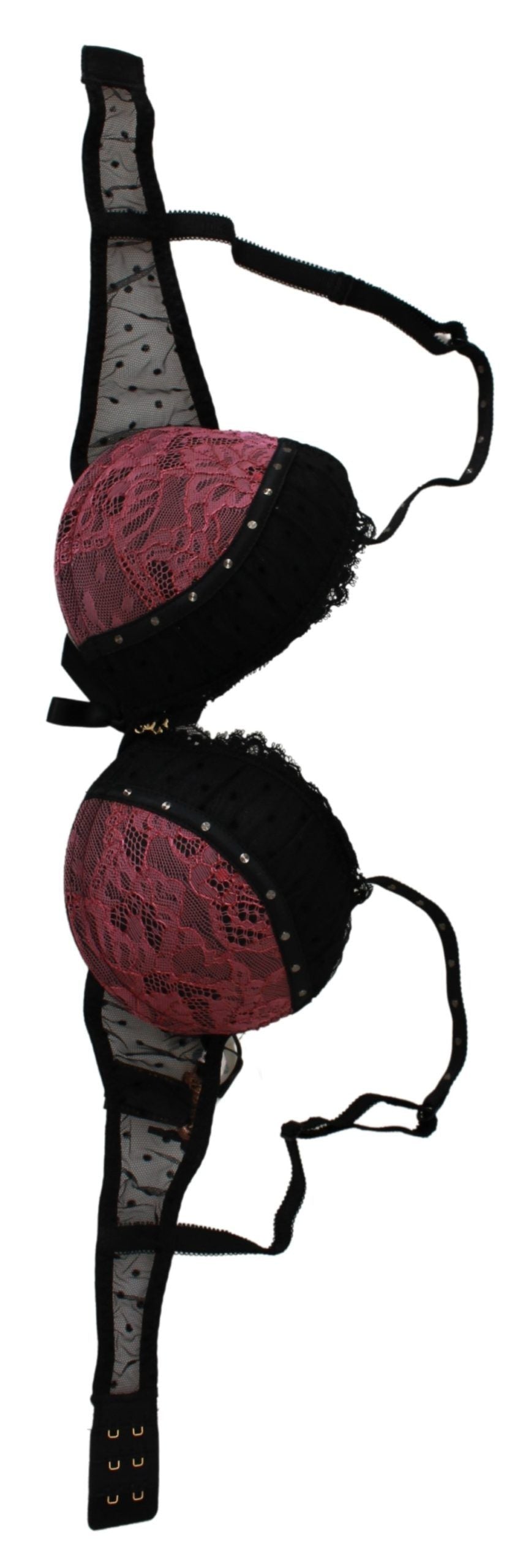 Eleganter Push-Up-BH aus schwarzer Spitze