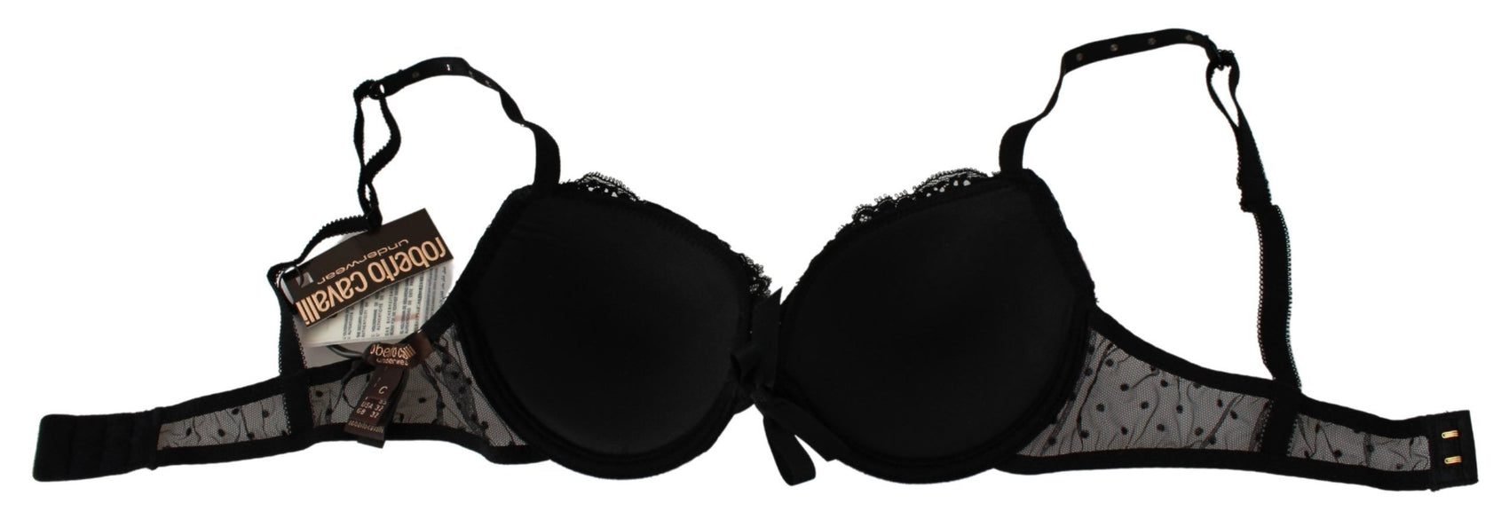 Eleganter Push-Up-BH aus schwarzer Spitze