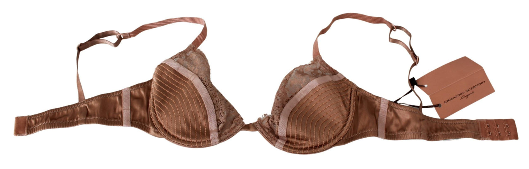 Eleganter Push-Up-BH aus hautfarbener Spitze