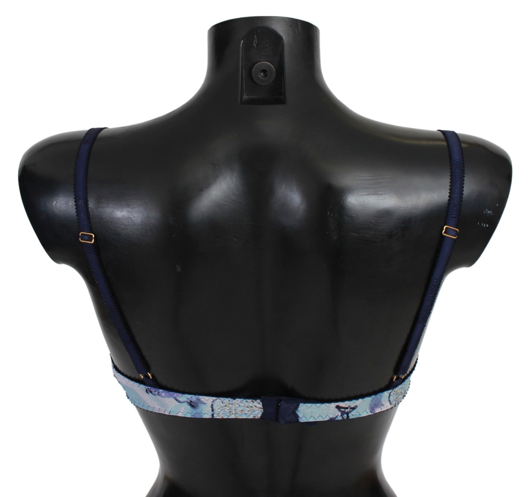 Eleganter Push-Up-BH mit blauem Print