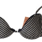 Ermanno Scervino Blue Stripes Lace Reggiseno Bra Underwear
