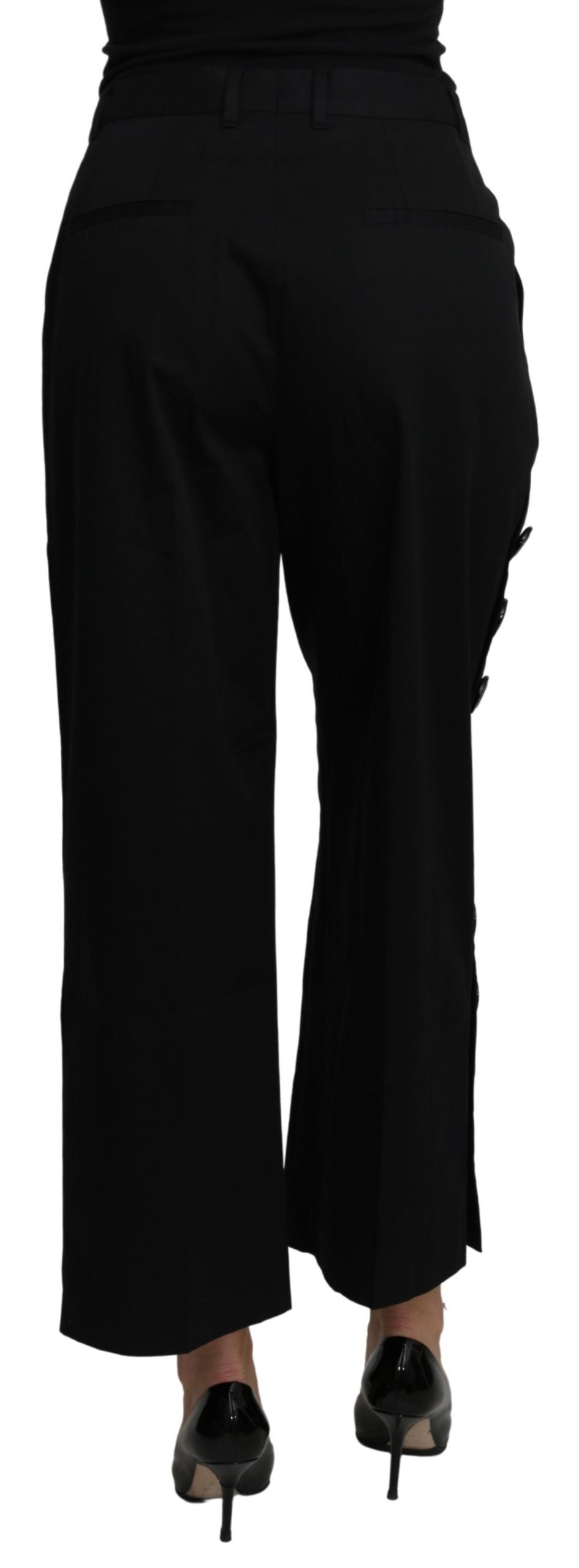 Elegante High Waist Cropped-Hose