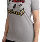 Baumwoll-T-Shirt mit Paillettenmotiv