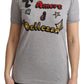 Baumwoll-T-Shirt mit Paillettenmotiv