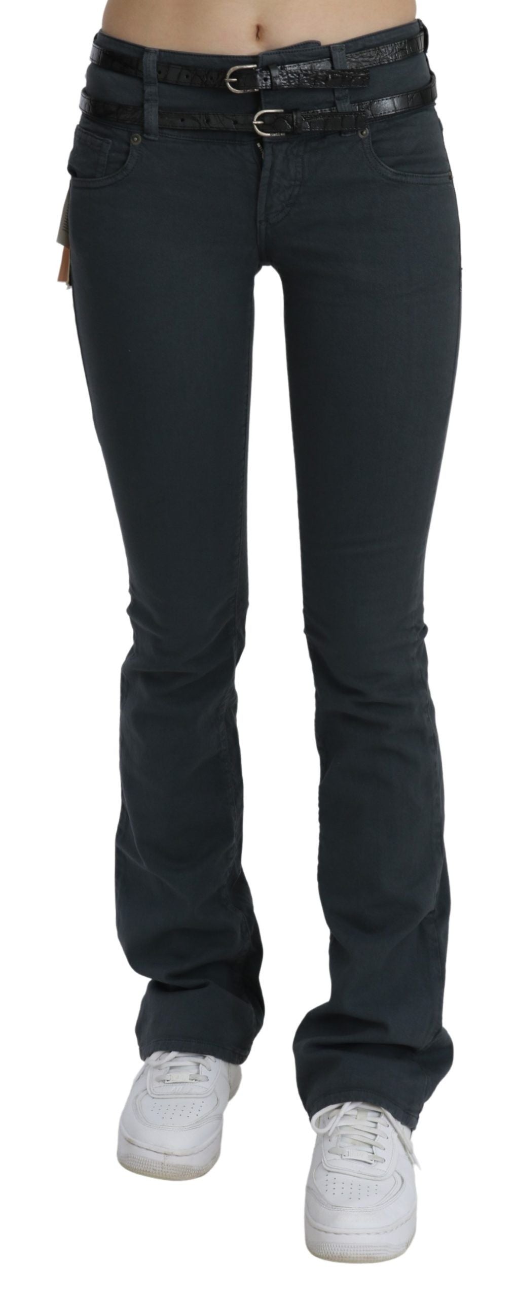 Schicker Slim Flared Denim mit mittlerer Taille