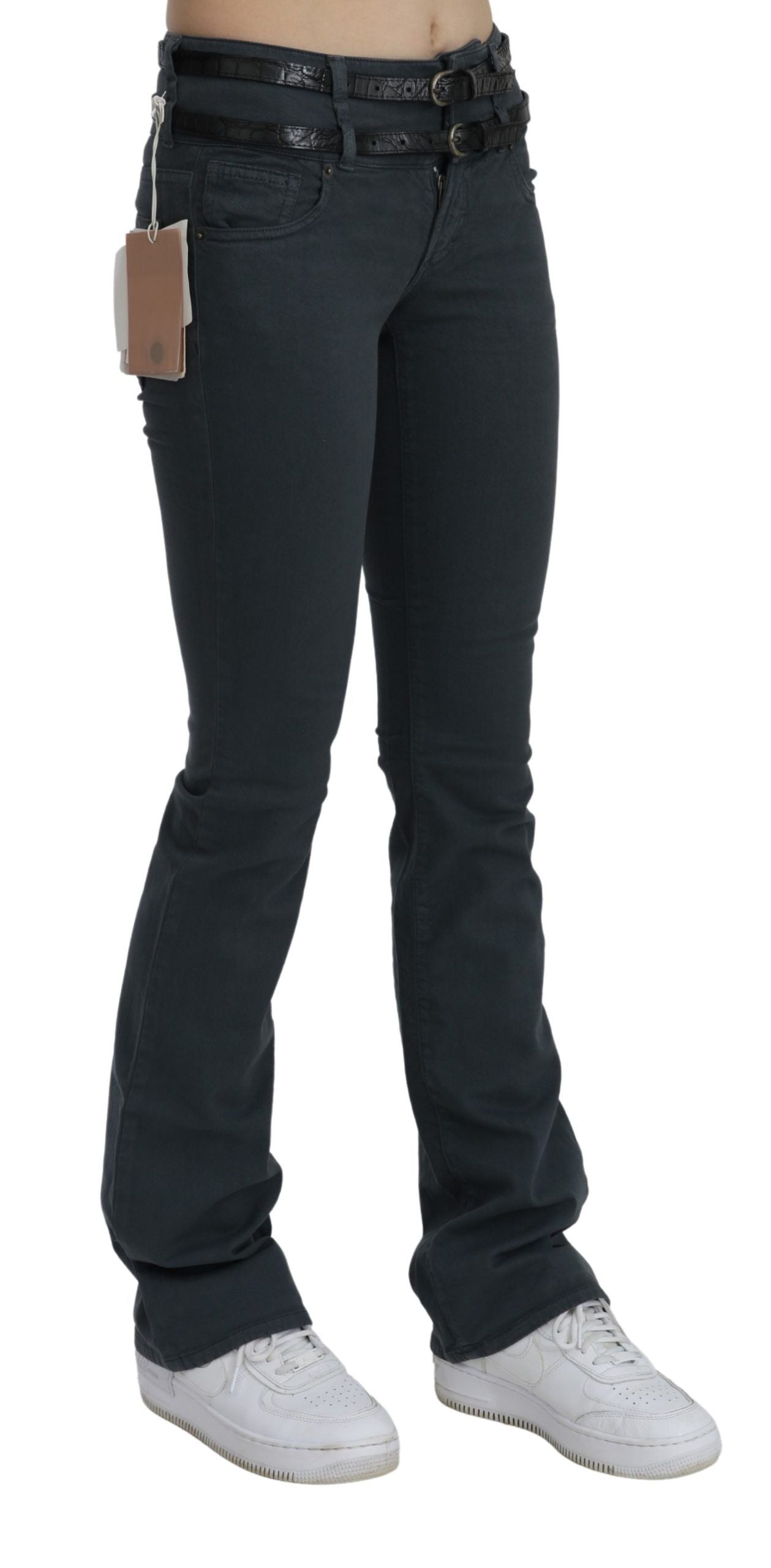 Schicker Slim Flared Denim mit mittlerer Taille