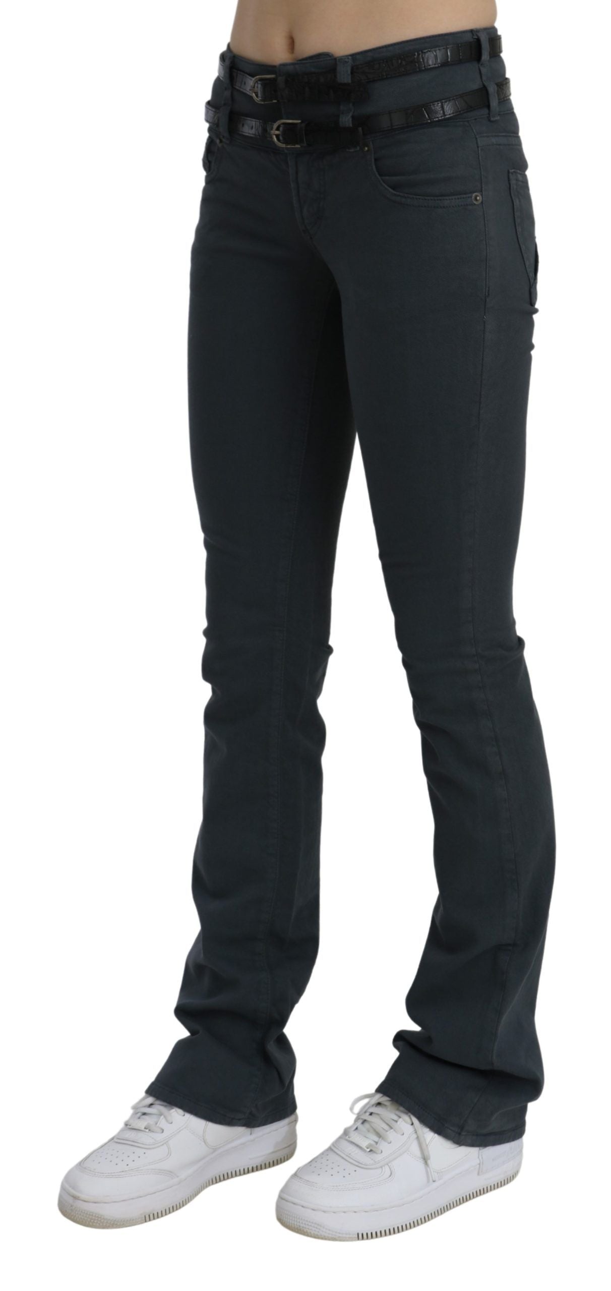 Schicker Slim Flared Denim mit mittlerer Taille