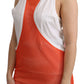 Elegantes ärmelloses Baumwoll-Tanktop in Orange