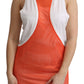 Elegantes ärmelloses Baumwoll-Tanktop in Orange