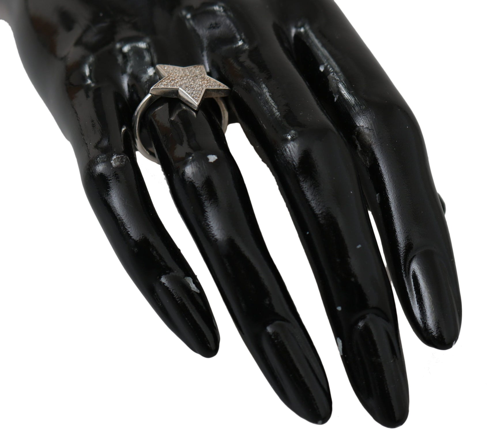 Schicker silberner Statement-Ring für Damen mit CZ-Kristall