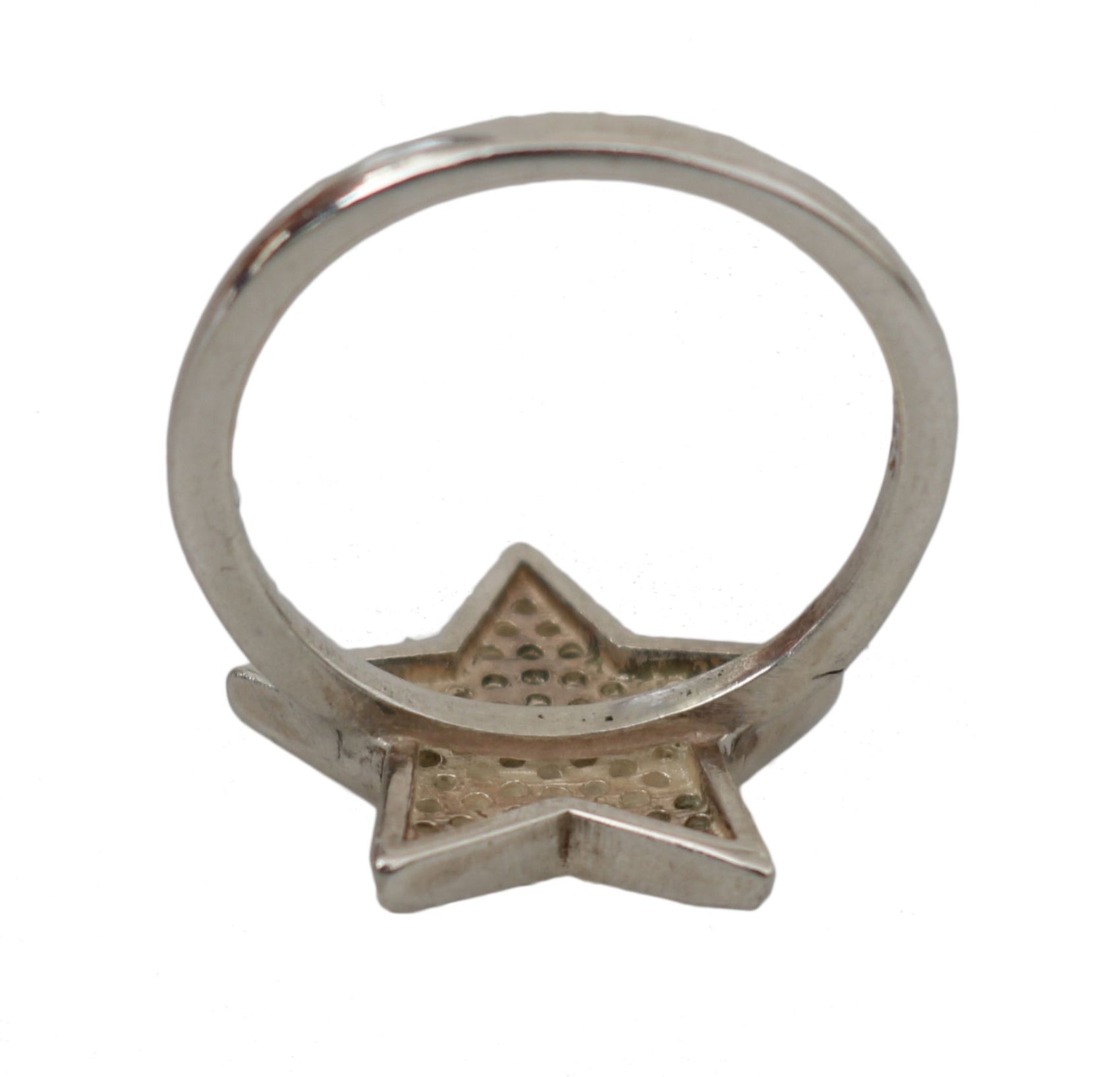 Schicker silberner Statement-Ring für Damen mit CZ-Kristall