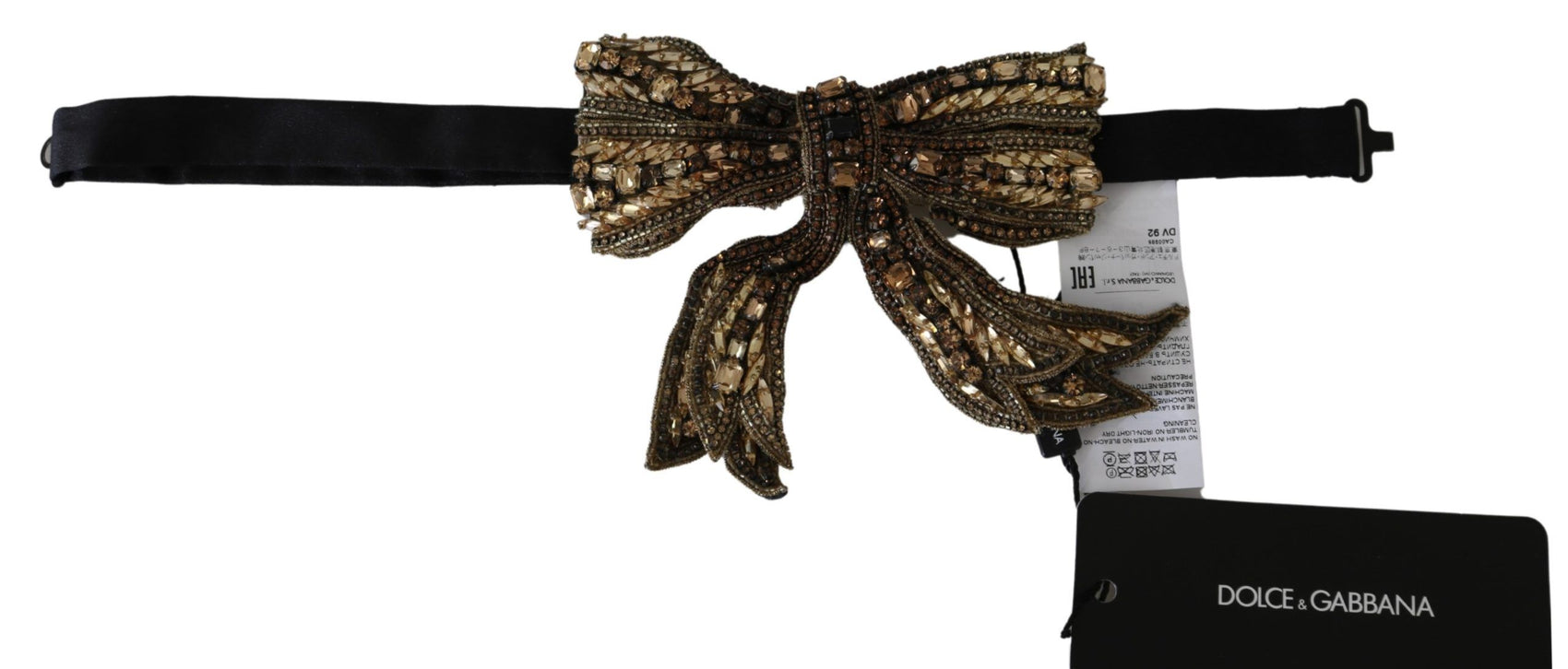 Elegante papillon in seta dorata - Abbaglia con stile
