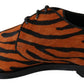 Tiger Pattern Dress Shoes with Pony Hair