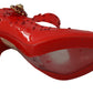 Chic Red Crystal Cinderella Pumps