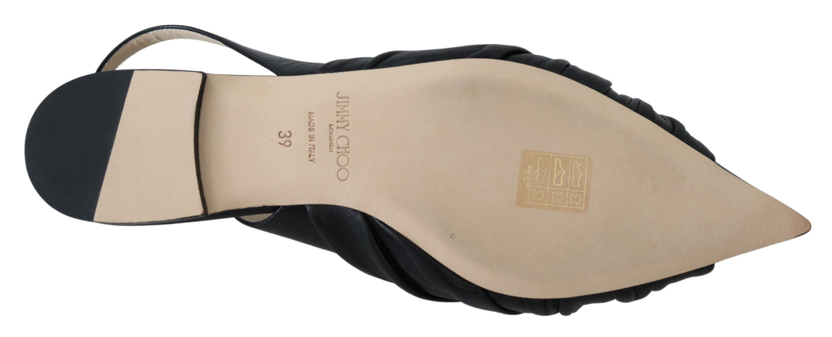 Elegante Leder-Ballerinas mit spitzer Zehenpartie