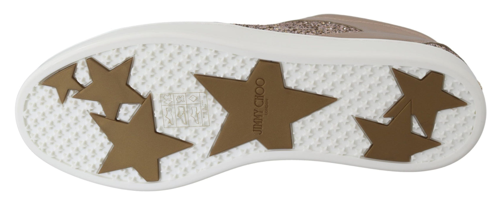 Ballettrosa Glitzer-Ledersneaker