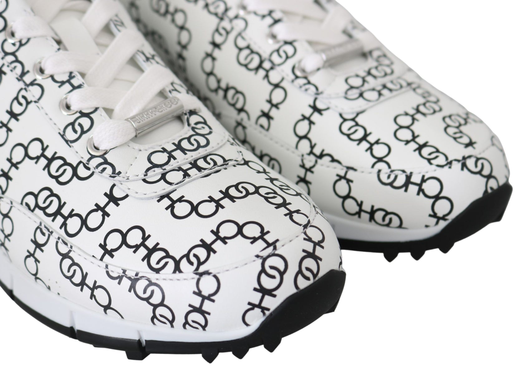 Elegante monochrome Leder-Sneaker