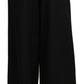 Dolce & Gabbana Elegant High Waist Wide Leg Virgin Wool Trousers
