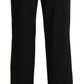 Elegant High Waist Straight Black Pants