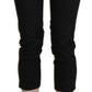 Elegant High Waist Skinny Cropped Pants