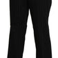 Elegant High Waist Black Pants