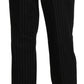 Elegant High Waist Black Pants