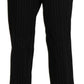 Elegant High Waist Black Pants