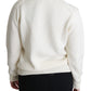 Eleganter gestrickter Sonnenblumenpullover