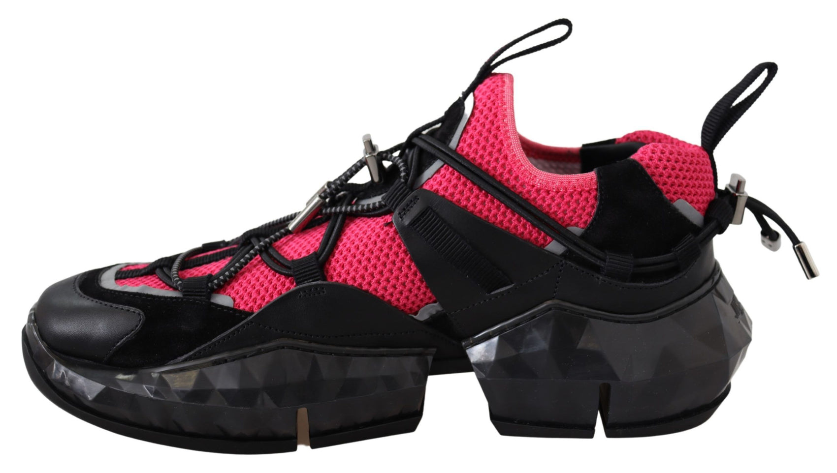 Electric Elegance – Sneaker aus Leder und Mesh