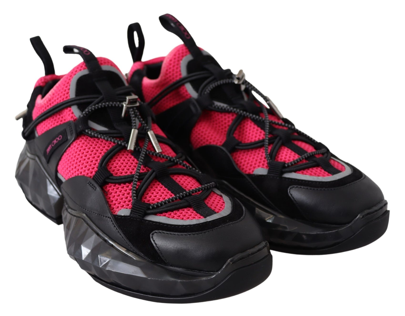 Electric Elegance – Sneaker aus Leder und Mesh